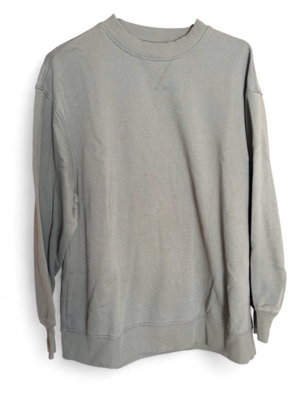 Women’s oversized small Crewneck Sweatshirt Pullover sage green H&M